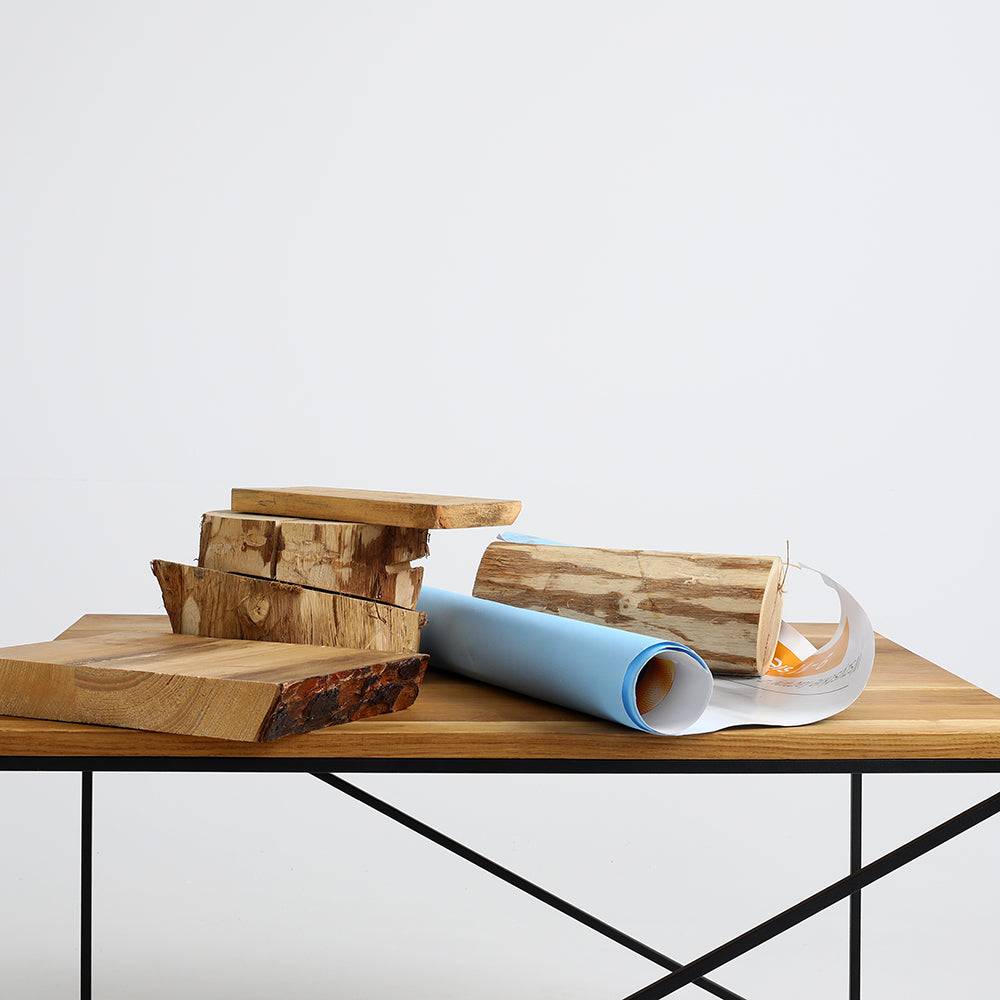 Tavolino MEMO legno massello 100x100, nero