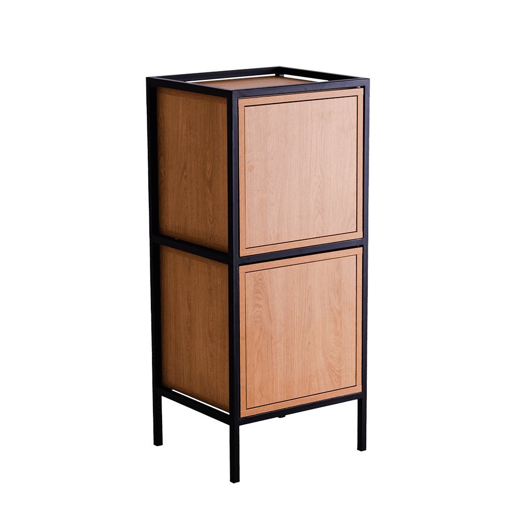 Rack SKAP 1R2 Doppia Porta - Nero