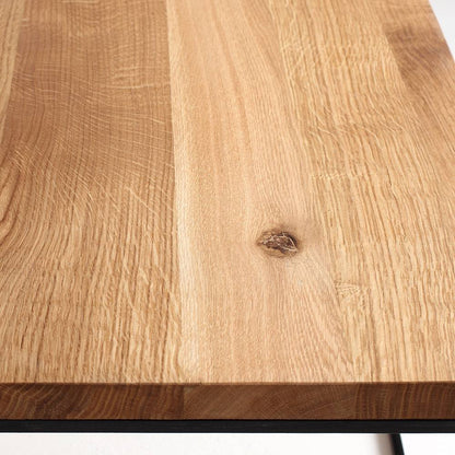 Couchtisch Tensio Massivholz 80 – Schwarz