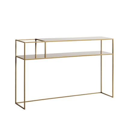 Tavolo Console Senso Flower Metal 120x25 Oro