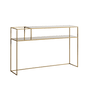 Senso Flower Metal Console Table 120x25 Gold