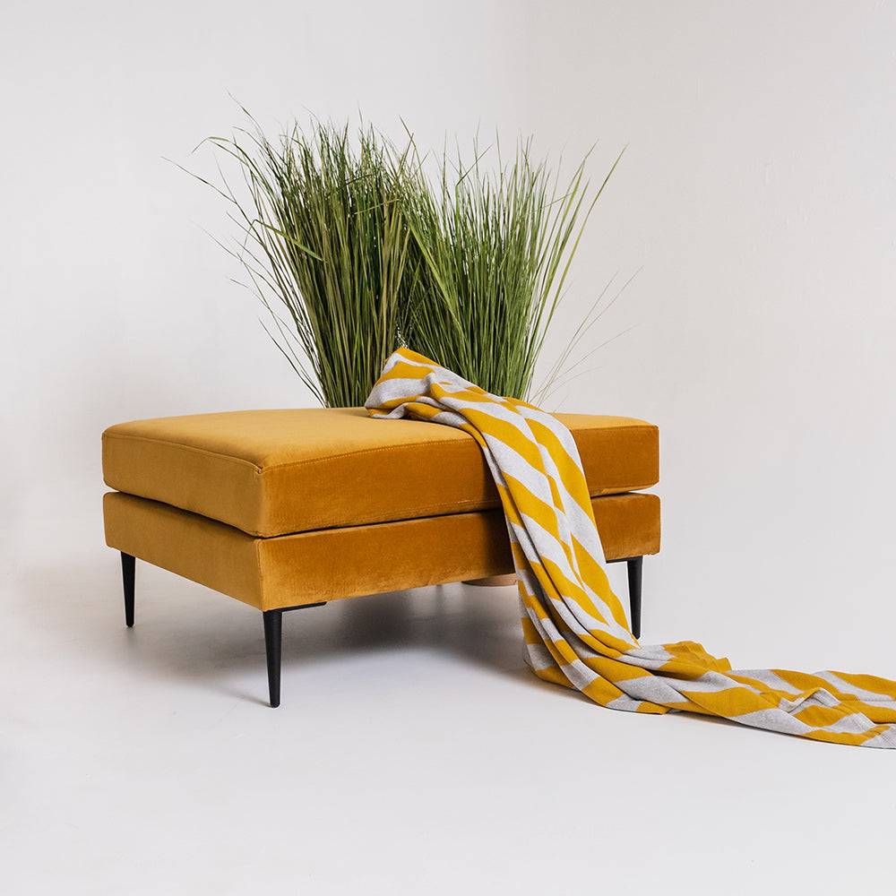 Pouf VERGAN – Passionsfrucht, Schwarz