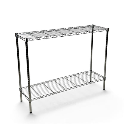 Scaffale Metallika H 92cm  – 2 Ripiani 122×45 cm