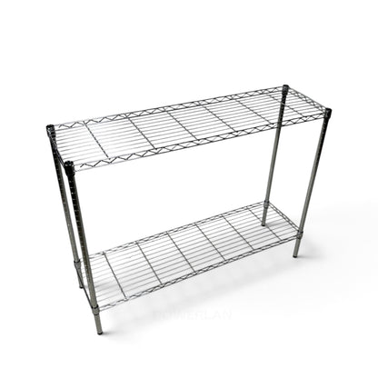 Scaffale Metallika H 92cm  – 2 Ripiani 122×45 cm