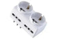 Adattatore 16a/2schuko +4 bipasso