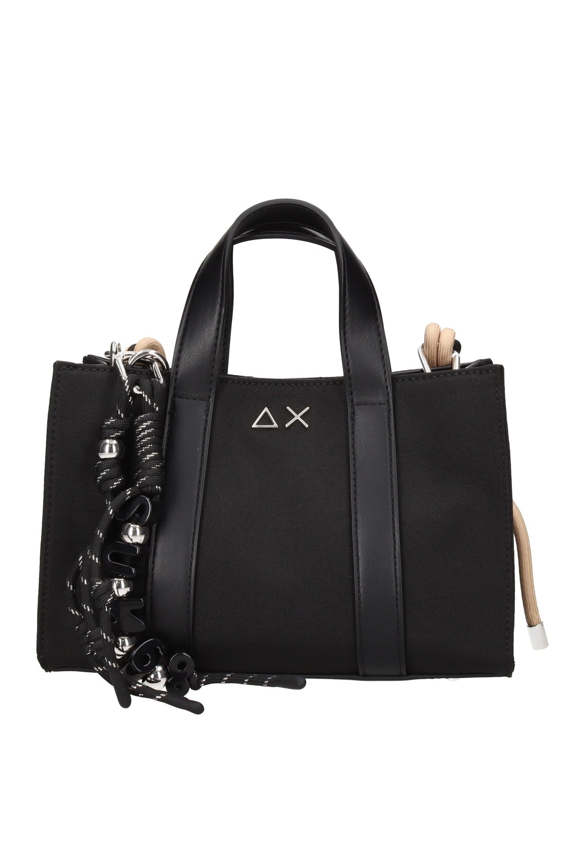 Mini Bag SUN68 Everyday in Tessuto – Borsa a Mano Quotidiana con Charm