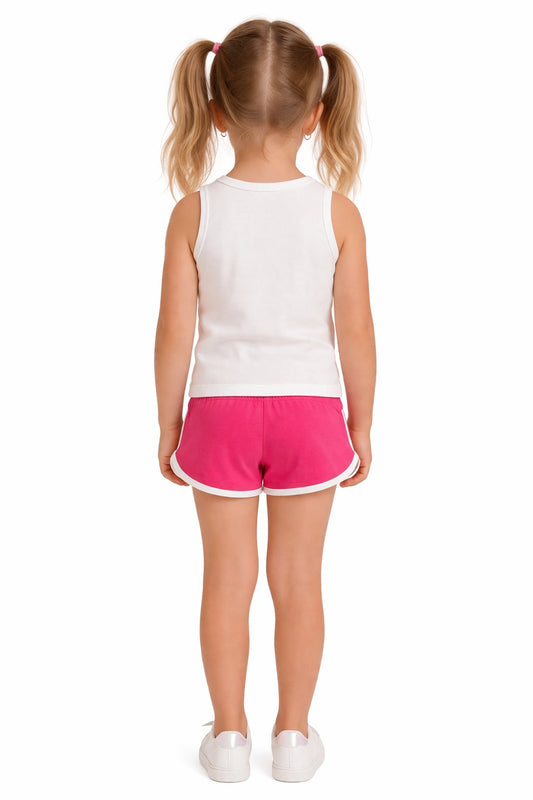 Champion Set Donna Maglietta e Pantaloncino 405378 WW001 - Bianco