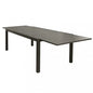 Formentera 200/300 x 100 table - Taupe aluminum frame and top