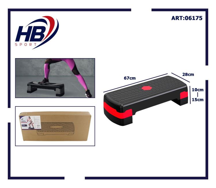 Stepper Aerobic Stepbrett 2-stufig verstellbar Cardio Fitness Yoga Studio