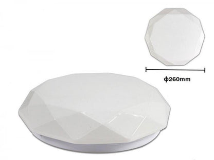 Plafoniera Led 10W Forma Diamante Effetto Cielo Stellato Brillantini Lampadario