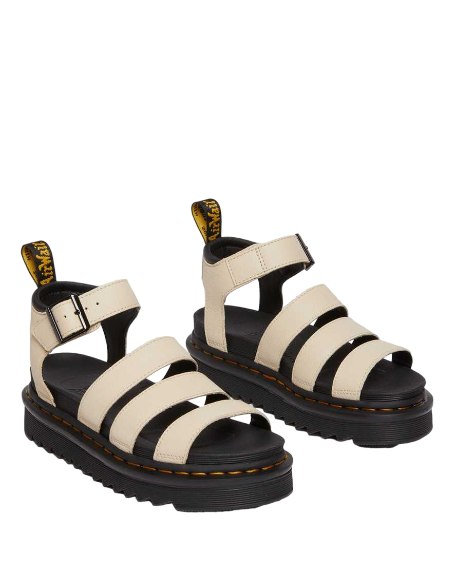 Dr. Martens Sandalo da donna in pelle Pisa con cinturini Blaire 30706292 parchment beige