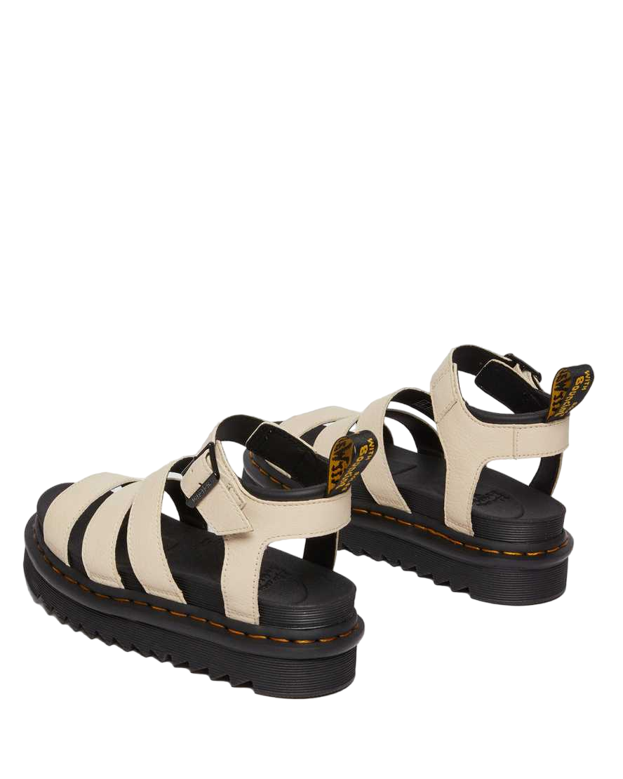 Dr. Martens Sandalo da donna in pelle Pisa con cinturini Blaire 30706292 parchment beige