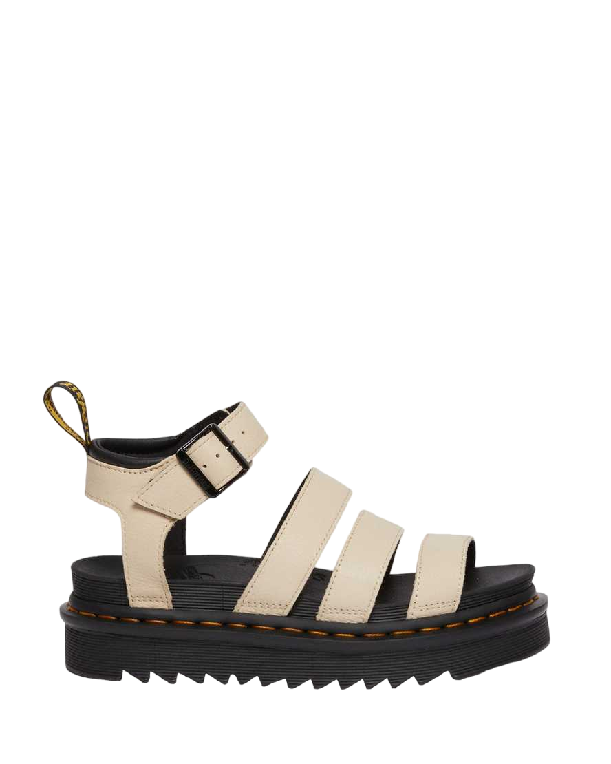 Dr. Martens Sandalo da donna in pelle Pisa con cinturini Blaire 30706292 parchment beige