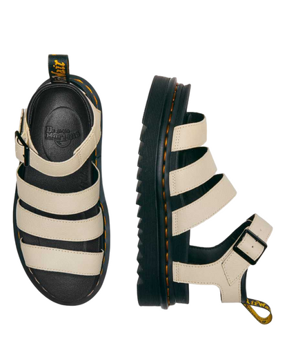 Dr. Martens Sandalo da donna in pelle Pisa con cinturini Blaire 30706292 parchment beige