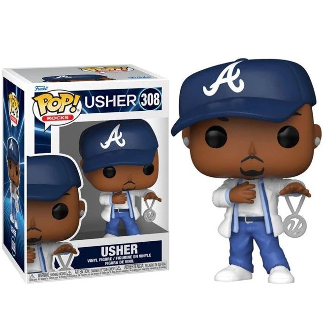 Funko Pop! Rocks - (308) Usher Yeah Vinyl Figure 9cm 2000s Rapper In Stock