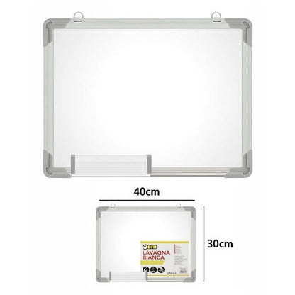 Lavagnetta A Parete Magnetica Lavagna Bianca Per Pennarello Cancellabile 30X40Cm