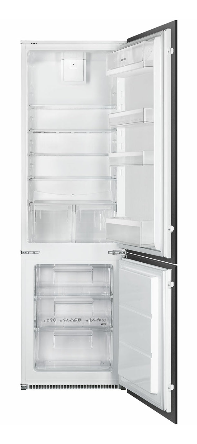 Einbau-Kühlschrank Gefrierkombination Umluft No Frost 269L Weiß