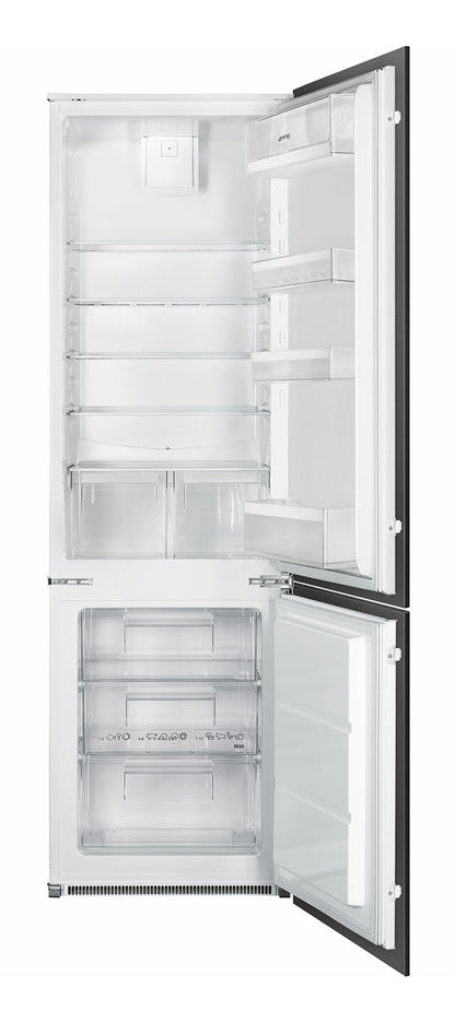 Einbau-Kühlschrank Gefrierkombination Umluft No Frost 269L Weiß