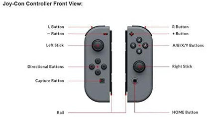 Joy-Con Controller-Paar Nintendo Switch Lila Orange Offizieller Gamepad Joystick