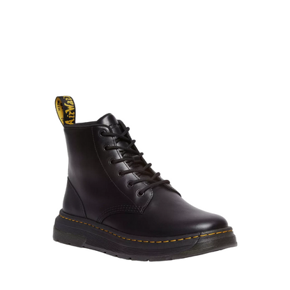 Dr. Martens Crewson Chukka Stivale Nero - Pelle Pull Up Leggero Uomoo