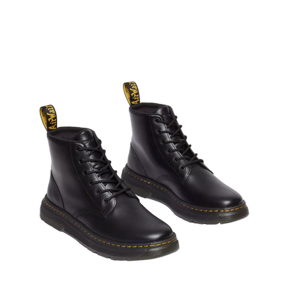 Dr. Martens Crewson Chukka Stivale Nero - Pelle Pull Up Leggero Uomoo