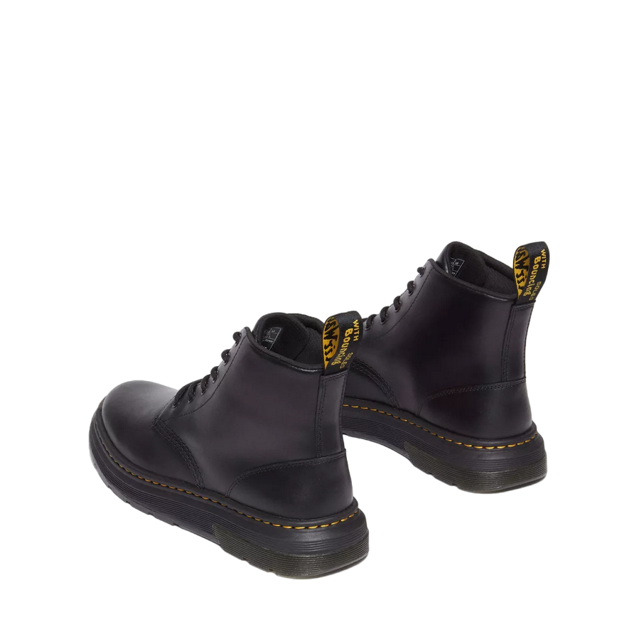 Dr. Martens Crewson Chukka Stivale Nero - Pelle Pull Up Leggero Uomoo