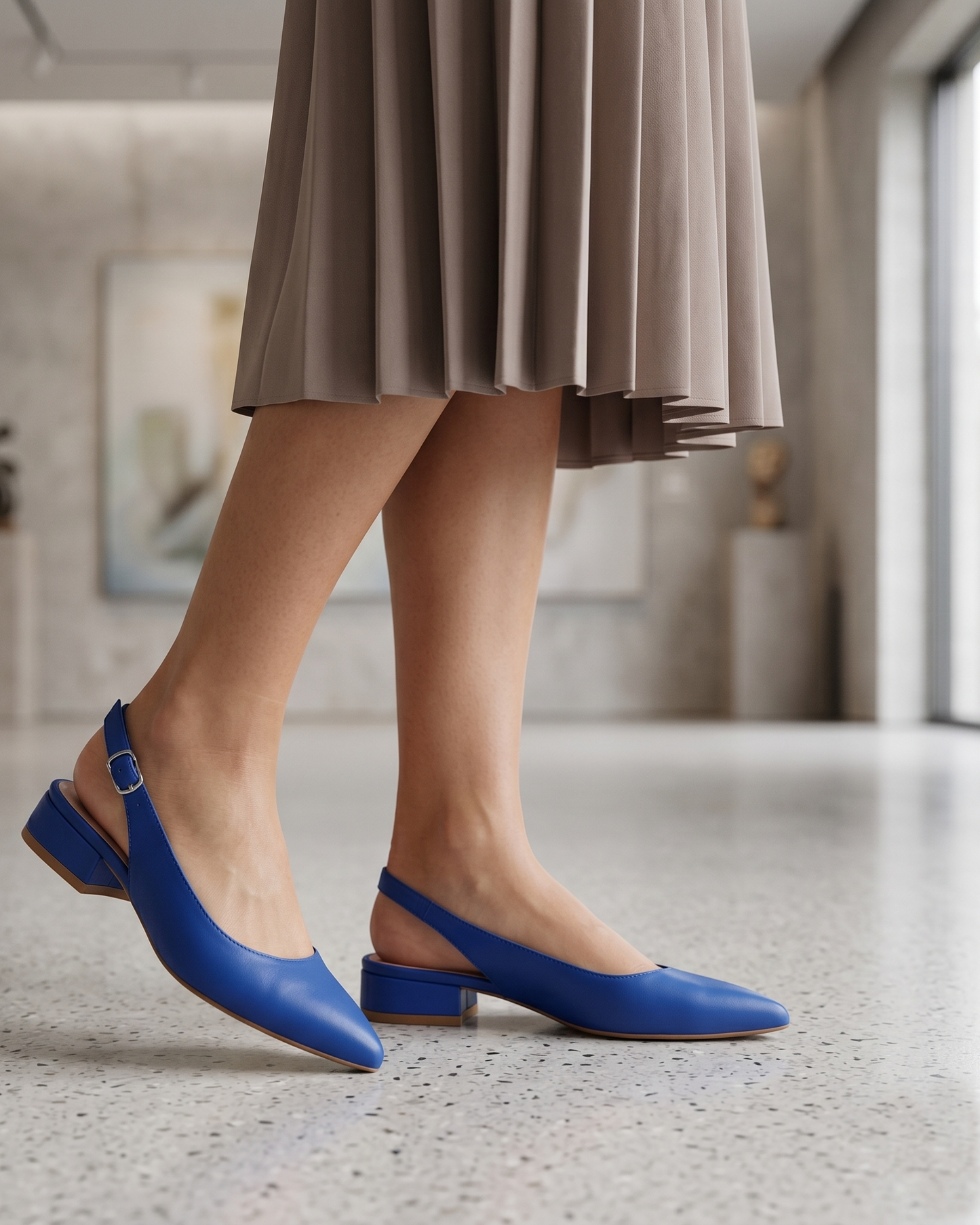 Morablu 3191 Sol Soft Bluette Sandalo Basso Tacco 20