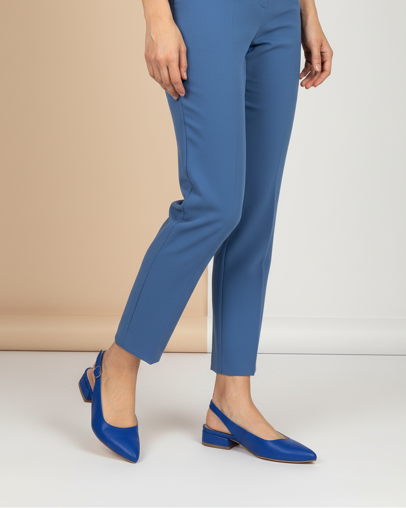 Morablu 3191 Sol Soft Bluette Sandalo Basso Tacco 20
