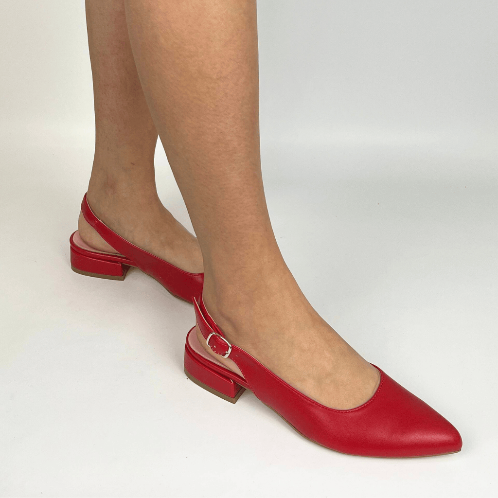 Morablu 3191 Sol Soft Rosso Sandalo Basso Tacco 20