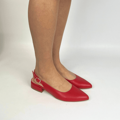 Morablu 3191 Sol Soft Rosso Sandalo Basso Tacco 20
