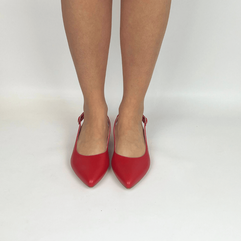 Morablu 3191 Sol Soft Rosso Sandalo Basso Tacco 20