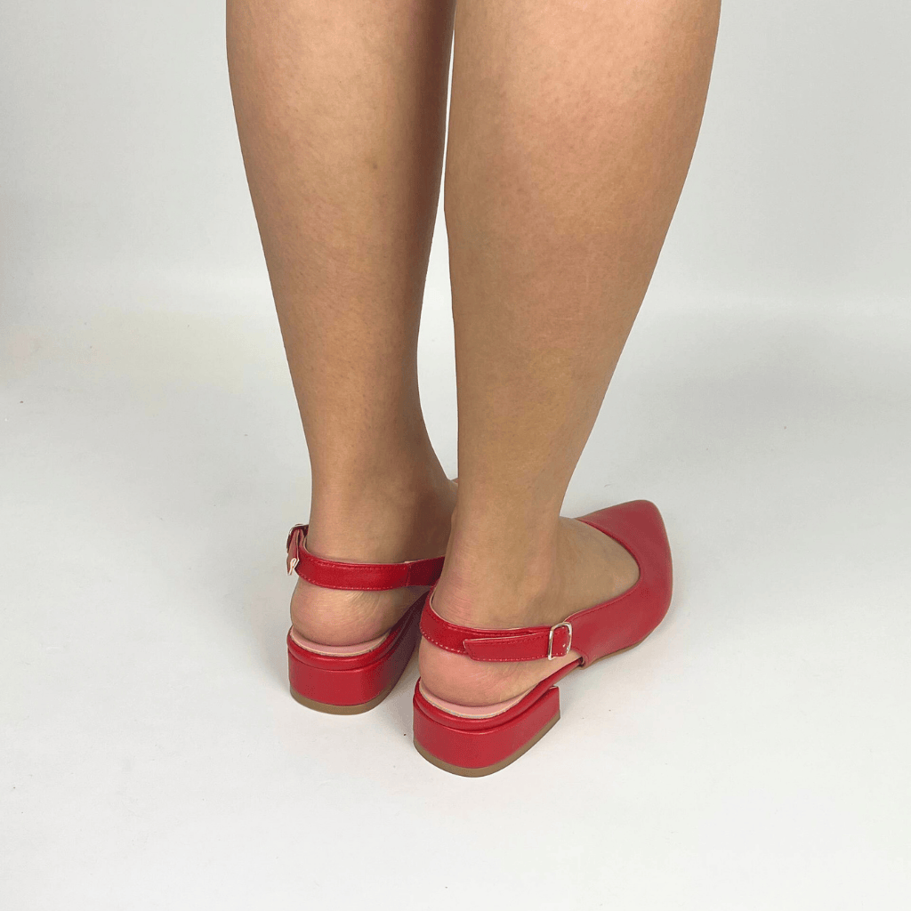 Morablu 3191 Sol Soft Rosso Sandalo Basso Tacco 20