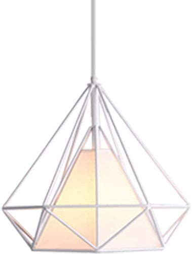 Designer-Kronleuchter modern Metallstruktur weiß Stoff E27 | B20-B