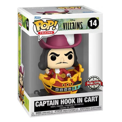Funko Pop! Trains Villains (14) Captain Hook Im Wagen Sonderedition Figur 9cm