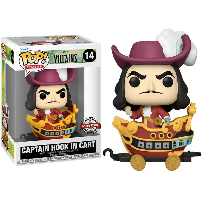 Funko Pop! Trains Villains (14) Captain Hook Im Wagen Sonderedition Figur 9cm