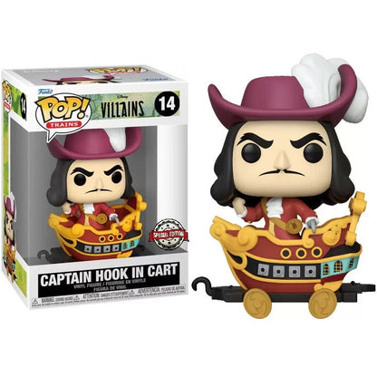 Funko Pop! Trains Villains (14) Captain Hook Im Wagen Sonderedition Figur 9cm