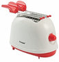 Kooper Toastysmart Toaster 2 Tongs 700W Red White Base Sandwich Toast