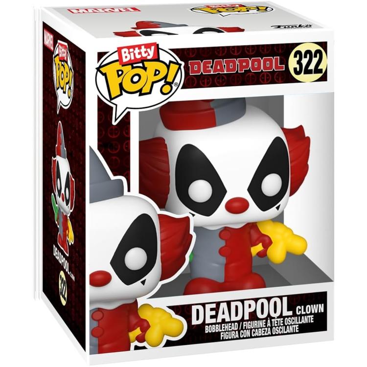Funko Bitty Pop ! Deadpool - Deadpool Bbq/Clown/Bedtime 4 Pack Mistery Figure