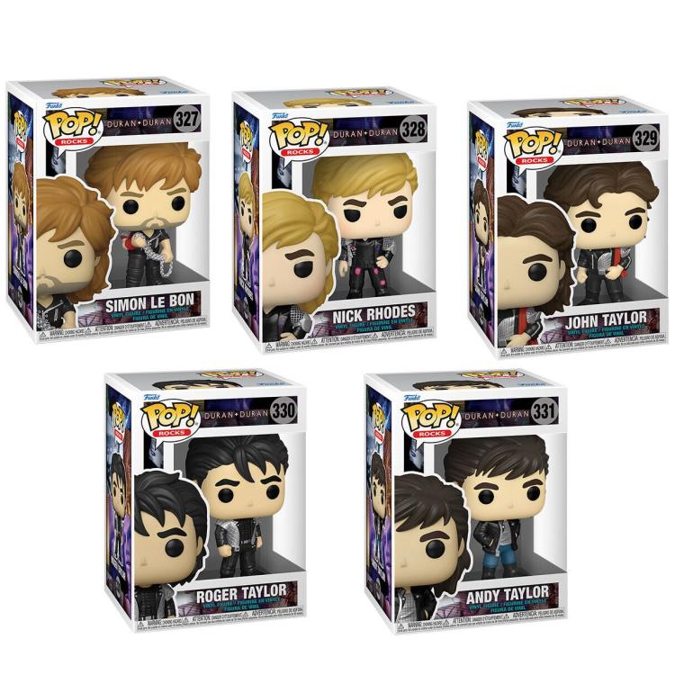 Funko Pop! Rocks Duran Duran - Complete Set 5 Characters Vinyl Figures 9cm