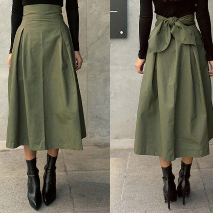 Gonna lunga donna autunnale