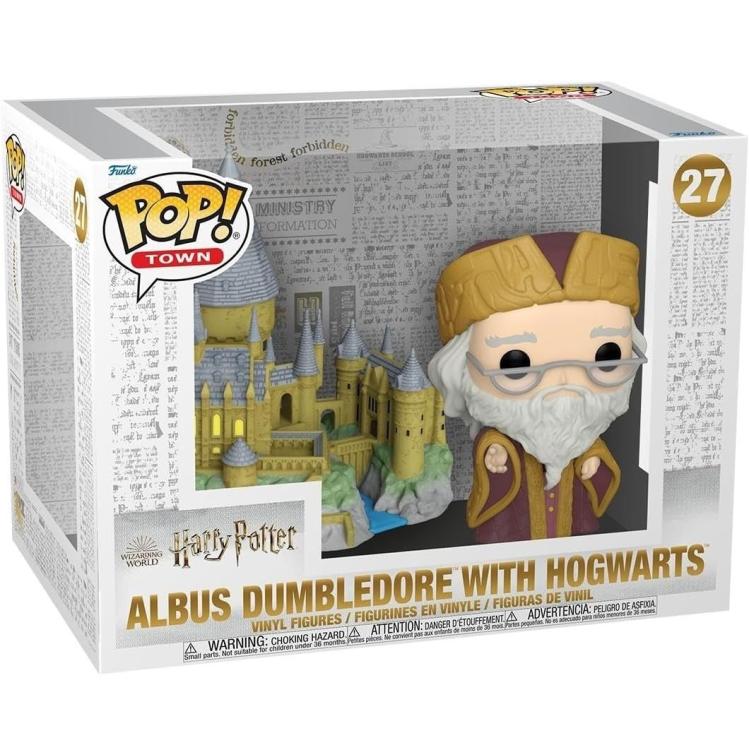 Funko Pop! Town Harry Potter (27) Albus Dumbledore mit Hogwarts Vinylfigur