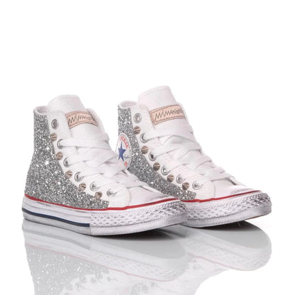 Converse Junior Glitter Silver