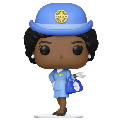 Funko Pop Icons Pan Am 141 Stewardess mit blauer Tasche Vinyl Figur Flugbegleiterin