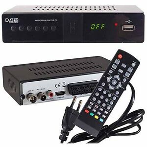 DECODER DIGITALE TERRESTRE RICEVITORE DVB-T2/T FULL HD SCART USB HDMI MPEG4 JPEG