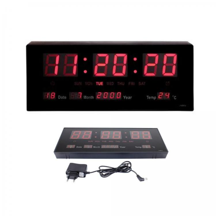 LED-Datumsanzeige Kalender Digitaldisplay Datum Temperatur Wanduhr Büro