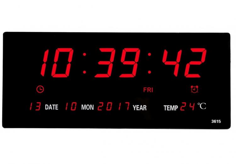 LED-Datumsanzeige Kalender Digitaldisplay Datum Temperatur Wanduhr Büro