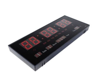 LED-Datumsanzeige Kalender Digitaldisplay Datum Temperatur Wanduhr Büro