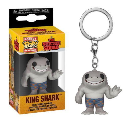 Funko Pop Schlüsselanhänger The Suicide Squad King Shark Vinyl-Schlüsselanhänger-Figur