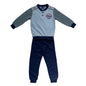 Pigiama serafino invernale maniche lunghe cotone Navigare lungo bambino 3698