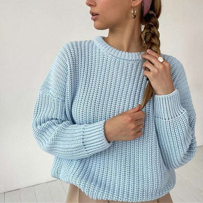 Maglione oversize lavorato a maglia da donna